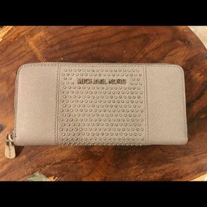 Michael Kors Gray studded wallet